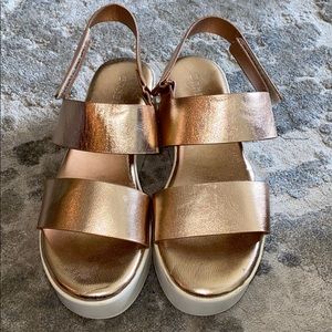 Rose Gold Platform Sandal